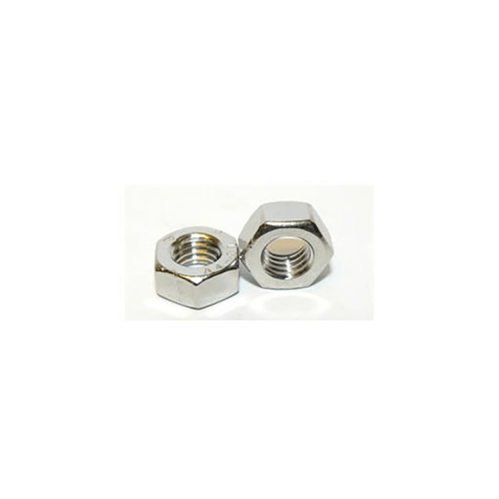 M8 x 1.25 Full Nut in silver